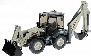 Бульдозер-погрузчик с ковшом и обратной лопатой Terex (Siku, 3531)